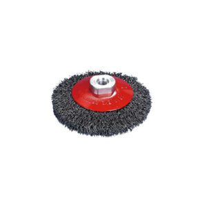 Golvende kegelborstel Ø115 mm, draadstaal 0,3 mm, M14 schroefdraad – MOST Eco