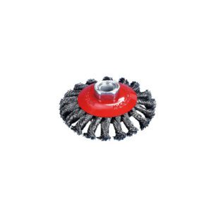 Kegelborstel met gedraaide knoopdraad S 0,5 mm Ø115 mm, M14