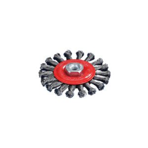 Wielborstel met getwiste knopen, schroefdraad Standard Twist SS0.5, Ø125 mm x M14, roestvrij staal (INOX)