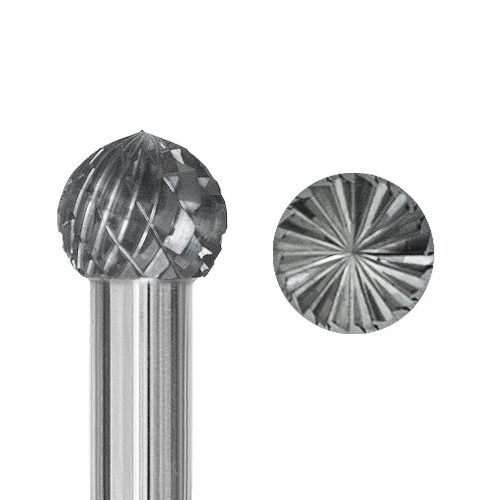 Hardmetalen freesstift – bol – schacht Ø6 mm – PRO