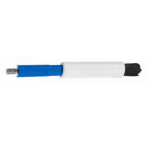 Blauwe vervangingsborstel 8mm met verstelbare huls compleet  Bymat